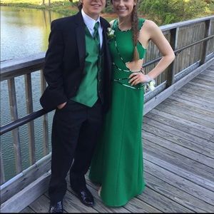 BCBG Maxazaria Cut Out Prom Dress